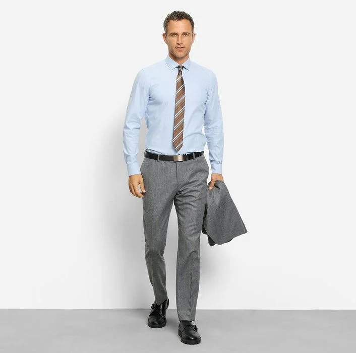 Olymp Buisnes Shirt - Blue - XL