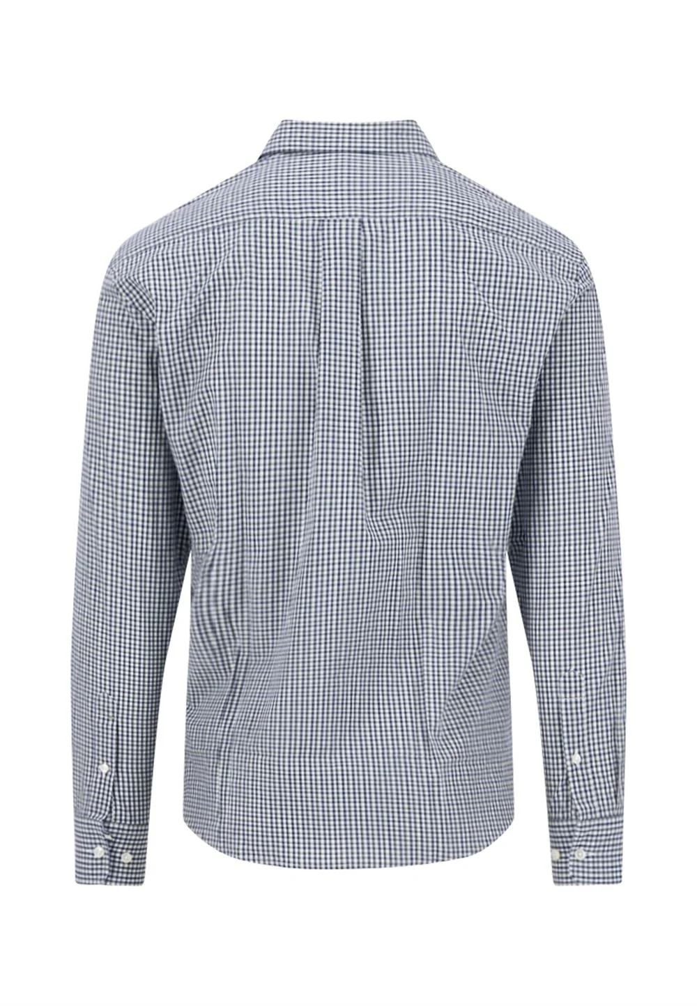 Fynch Hatton Checked Pattern Cotton Button Down Shirt - Beige - L