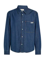 Calvin Klein Jeans Regular Denim Shirt - Blue - S