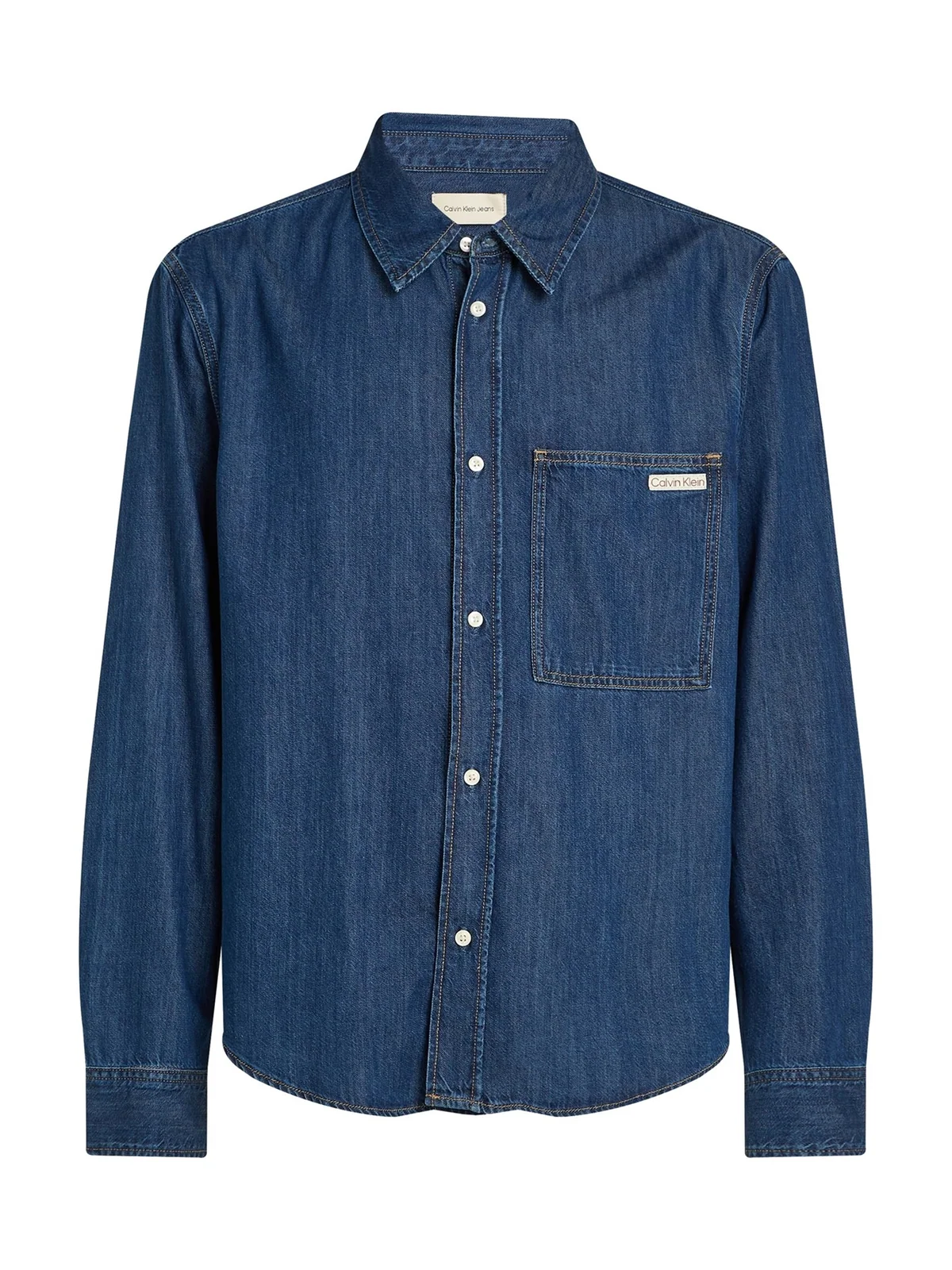 Calvin Klein Jeans Regular Denim Shirt - Blue - S