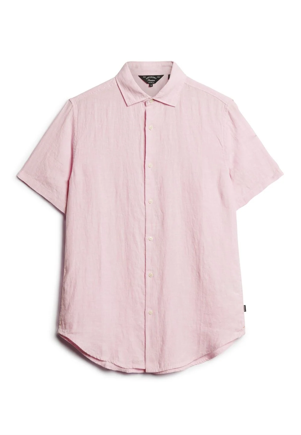 Superdry Studios Casual Linen Short Sleeve Shirt - Purple - L