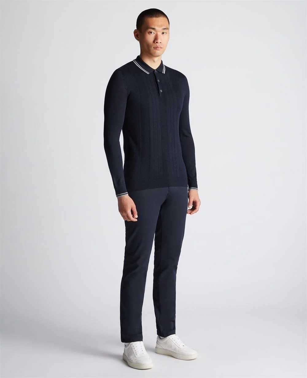 Remus Uomo Remus L/S Polo - Navy - M