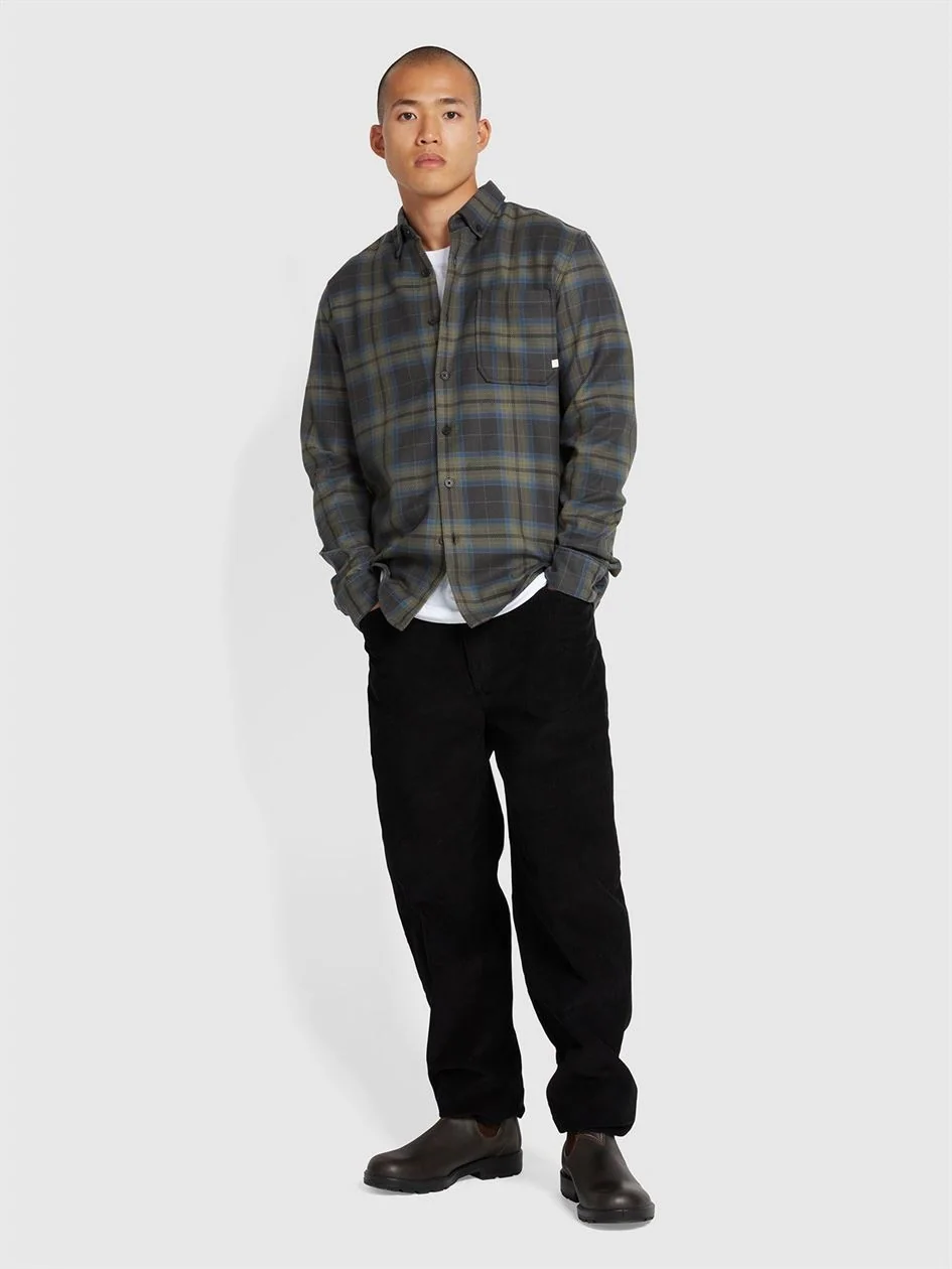 Farah Marcelo Check Shirt - Black - L