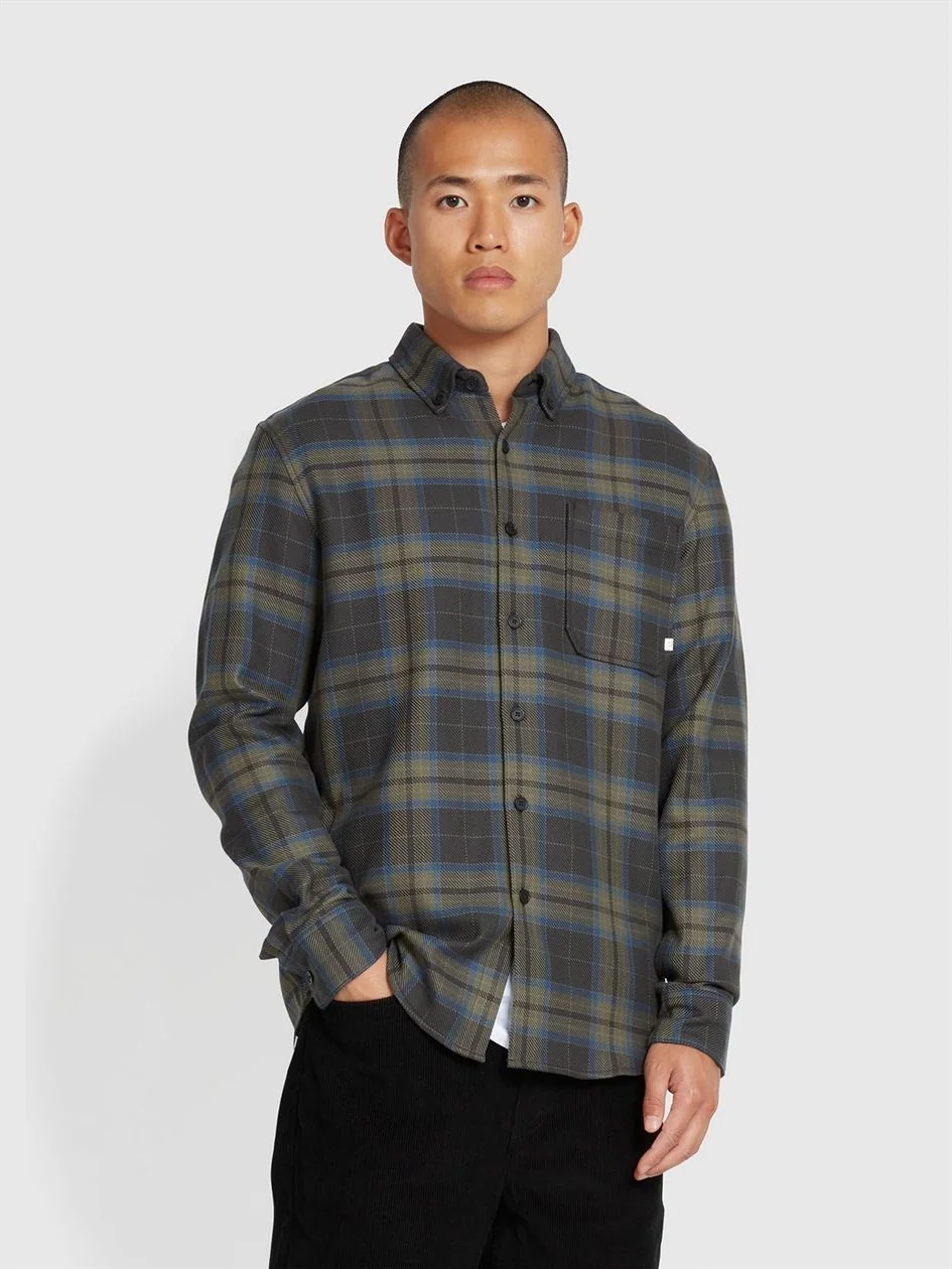 Farah Marcelo Check Shirt - Black - L