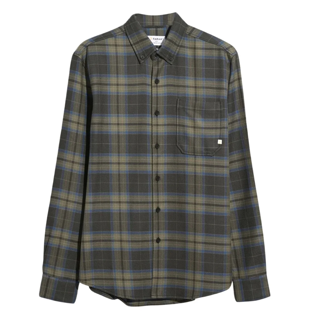 Farah Marcelo Check Shirt - Black - L