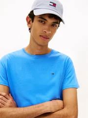 Tommy Jeans Tommy Flag Extra Slim Jersey T-Shirt - Blue - M
