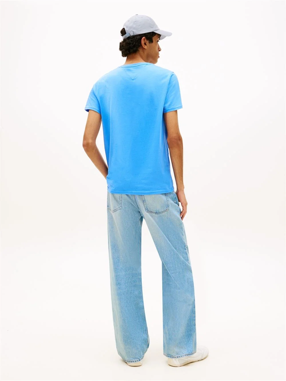 Tommy Jeans Tommy Flag Extra Slim Jersey T-Shirt - Blue - M