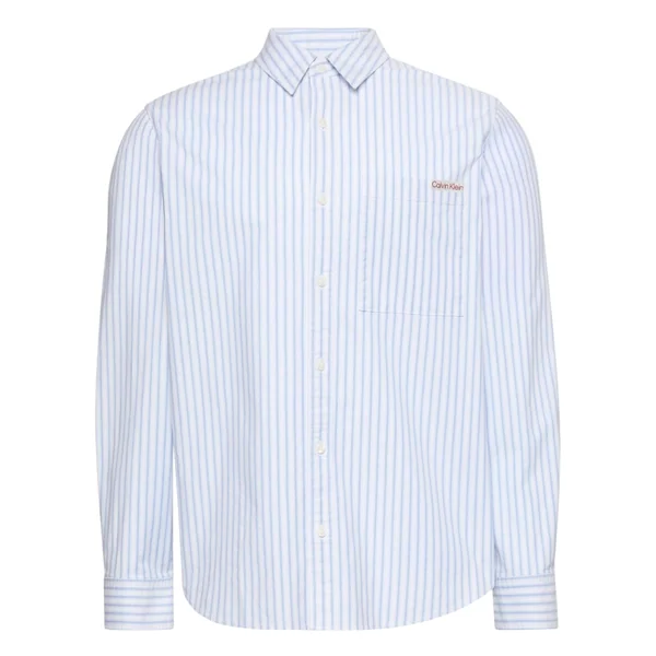 Calvin Klein Jeans Oxford Classic Striped Shirt - Blue - XL