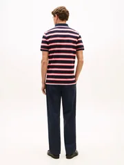 Tommy Hilfiger 1985 Regular Striped Polo Shirt 0bg - Orange - XL