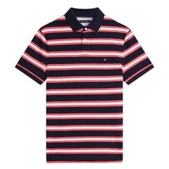 Tommy Hilfiger 1985 Regular Striped Polo Shirt 0bg - Orange - XL
