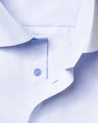 Eton Solid Signature Twill Formal Shirt - Blue - 16