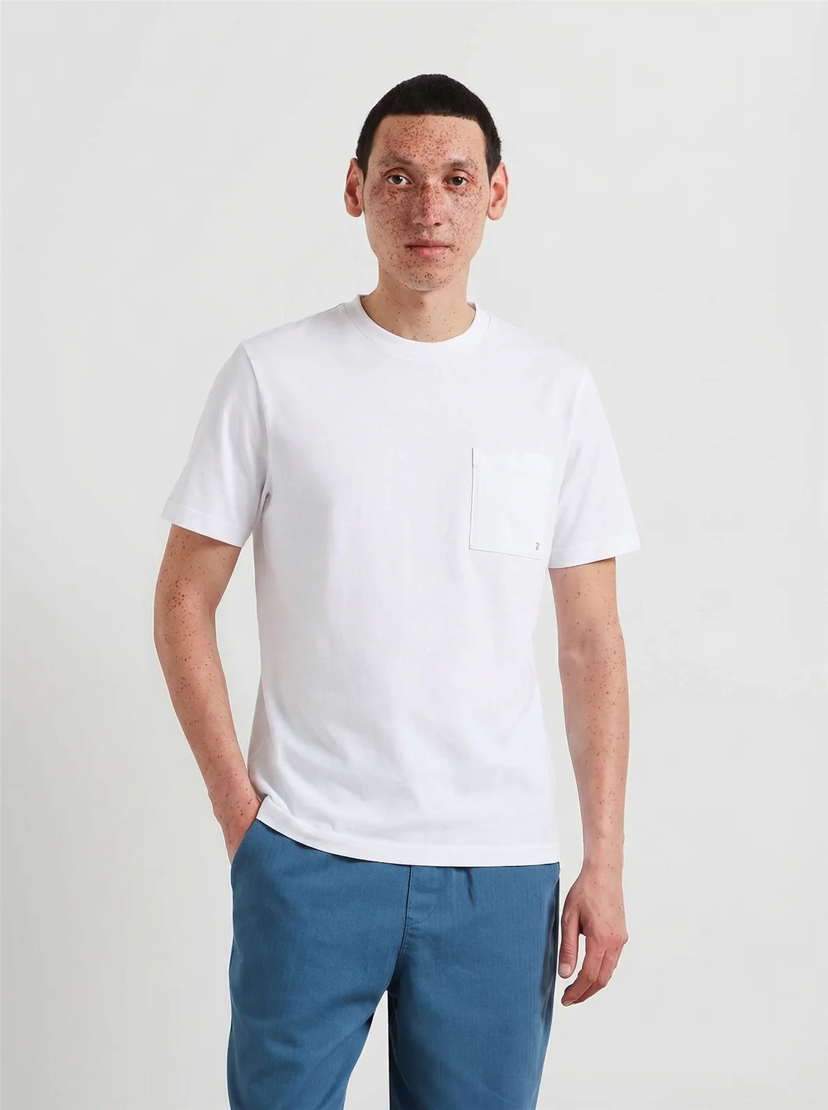 Farah Stacy Pocket T-Shirt - White - S