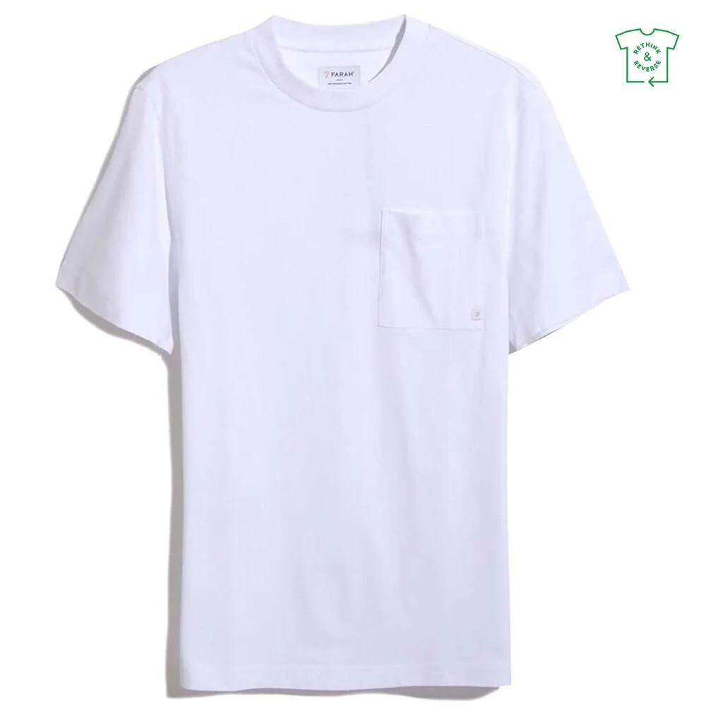 Farah Stacy Pocket T-Shirt - White - S