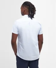 Barbour Striped Oxtown Short Sleeve Tailored Shirt - Blue - L