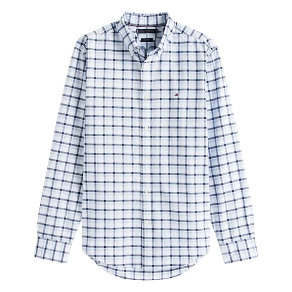 Tommy Hilfiger Heritage Oxford Checked Shirt - Blue - M