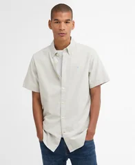 Barbour Oxtown Oxford Ss Tailored Shirt - Green - L