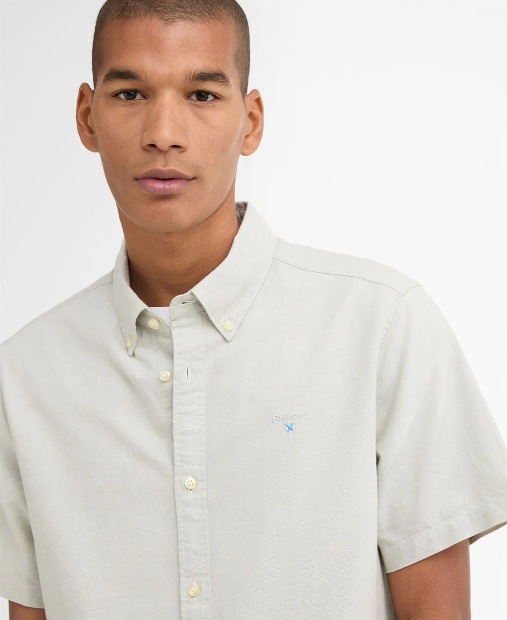 Barbour Oxtown Oxford Ss Tailored Shirt - Green - L