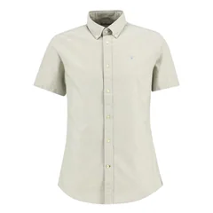 Barbour Oxtown Oxford Ss Tailored Shirt - Green - L