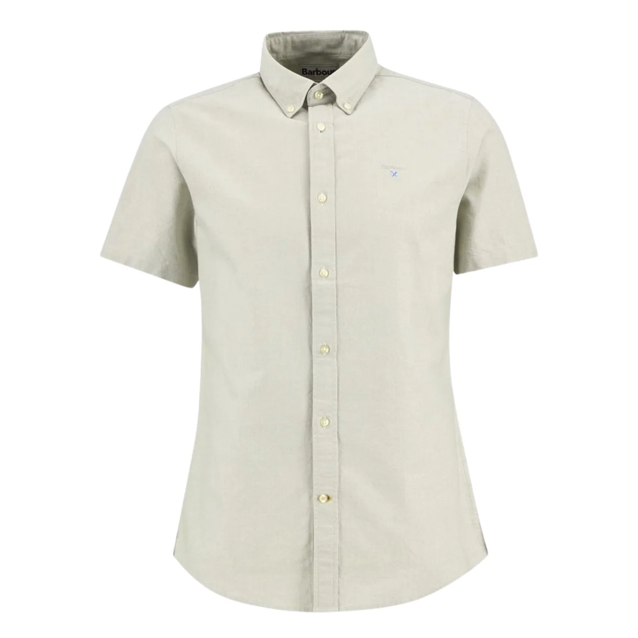 Barbour Oxtown Oxford Ss Tailored Shirt - Green - L