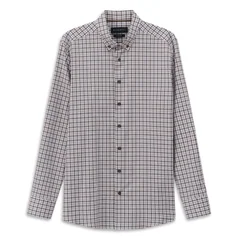 Bugatti Casual Check Pattern Shirt - Brown - XL