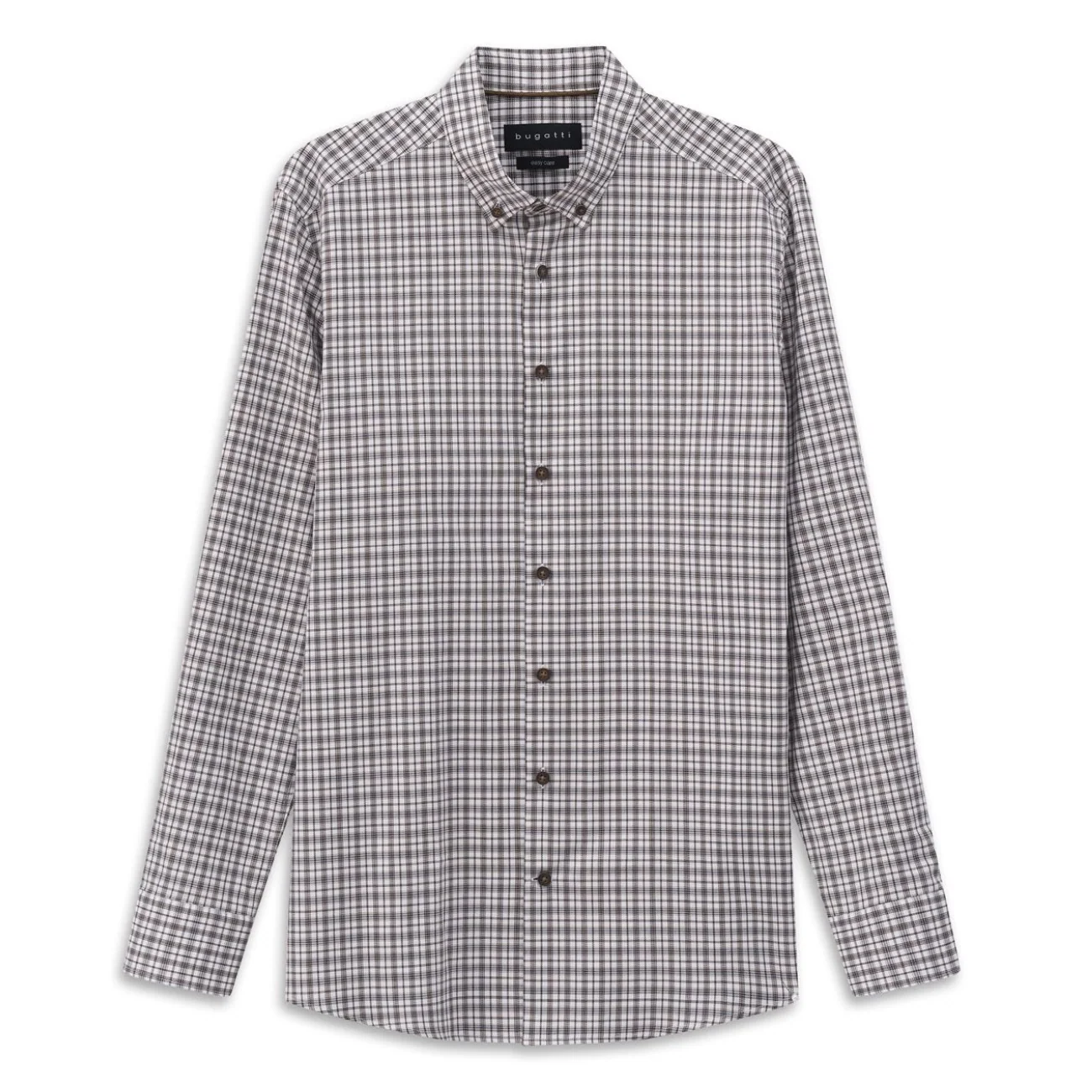 Bugatti Casual Check Pattern Shirt - Brown - XL