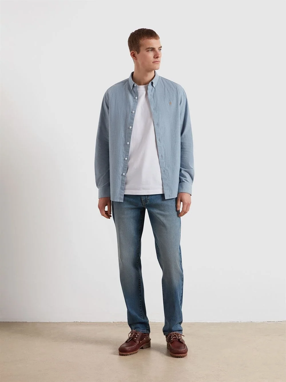 Farah Steen Casual Fit Shirt - Blue - L