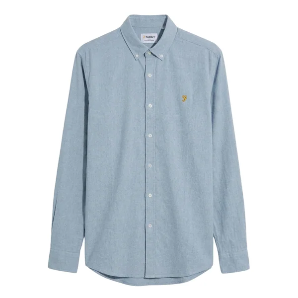 Farah Steen Casual Fit Shirt - Blue - L