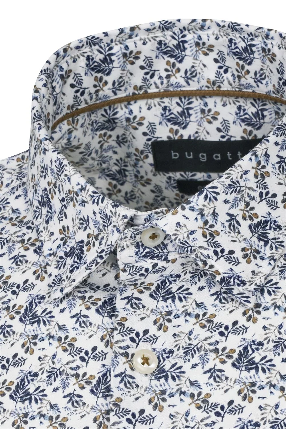 Bugatti Casual Floral Print Shirt - Navy - 2XL