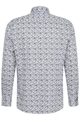 Bugatti Casual Floral Print Shirt - Navy - 2XL