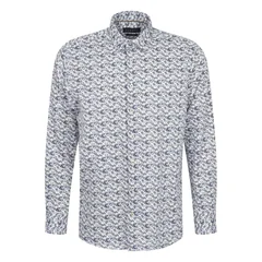 Bugatti Casual Floral Print Shirt - Navy - 2XL
