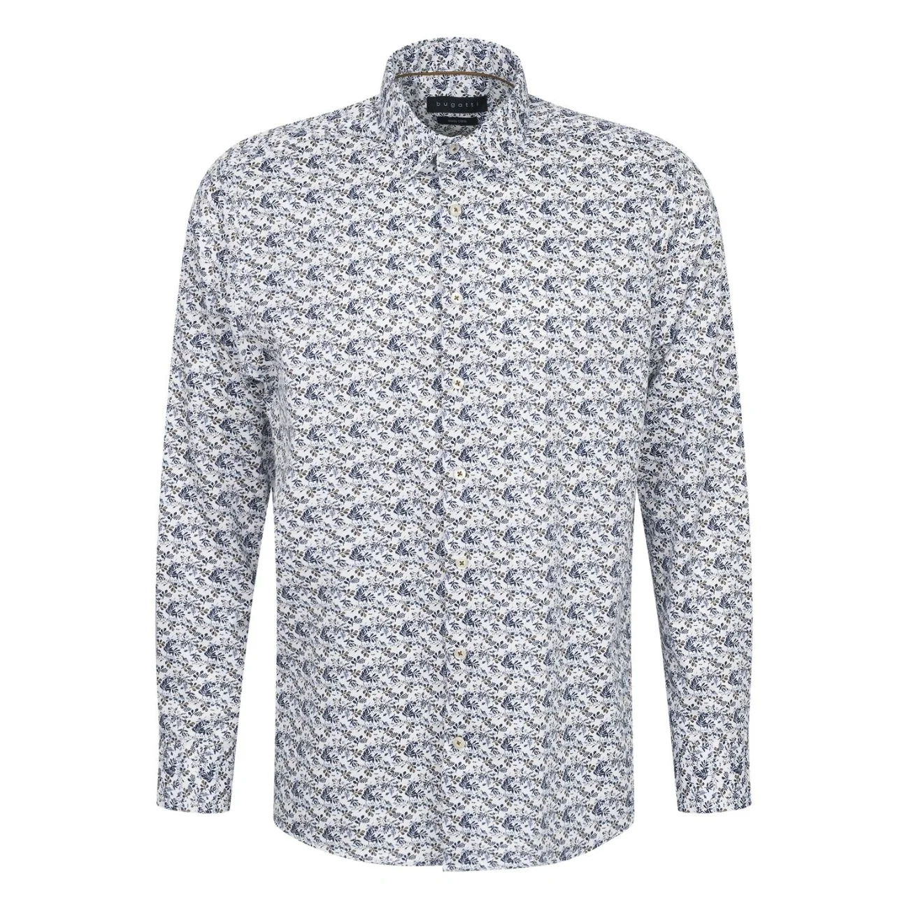 Bugatti Casual Floral Print Shirt - Navy - 2XL