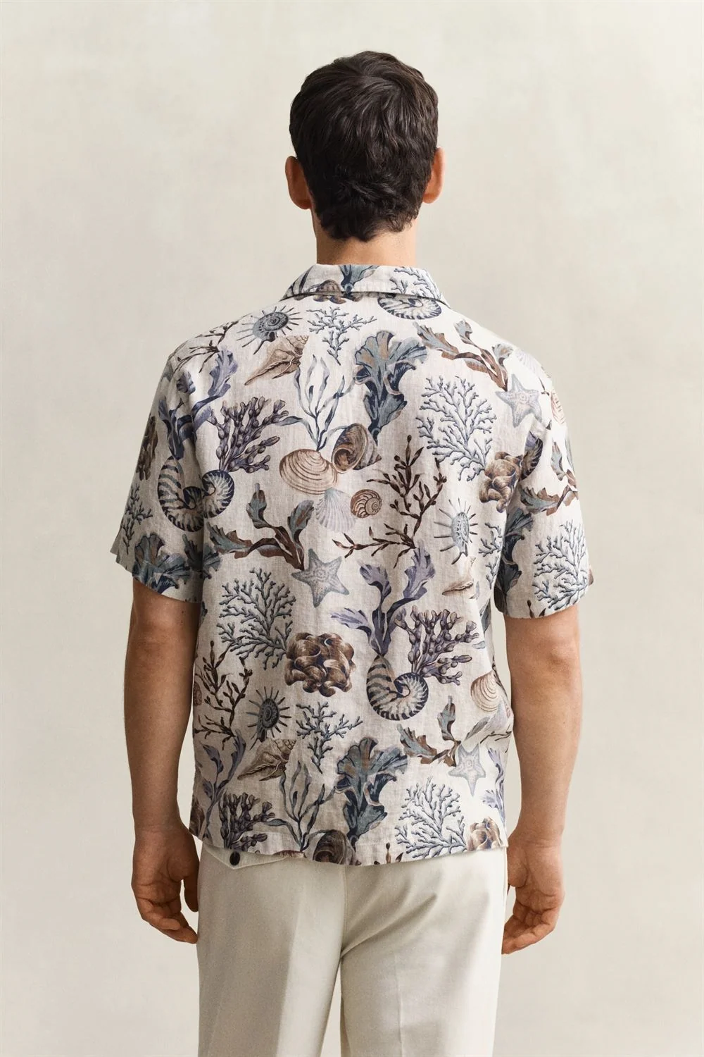 Gant Camp Collar Shirt - Beige - L
