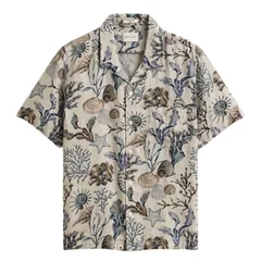 Gant Camp Collar Shirt - Beige - L