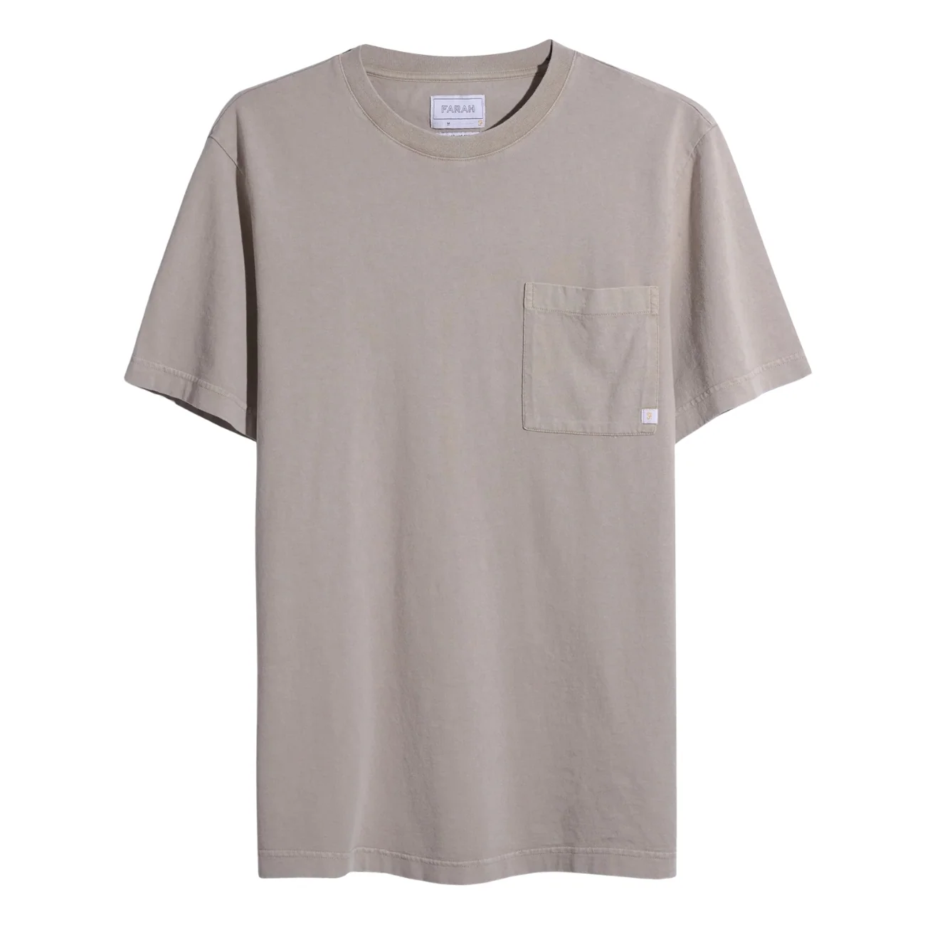 Farah Stacy Pocket T-Shirt - Beige - L