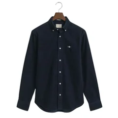 Gant Regular Fit Cotton Corduroy Shirt - Navy - XL