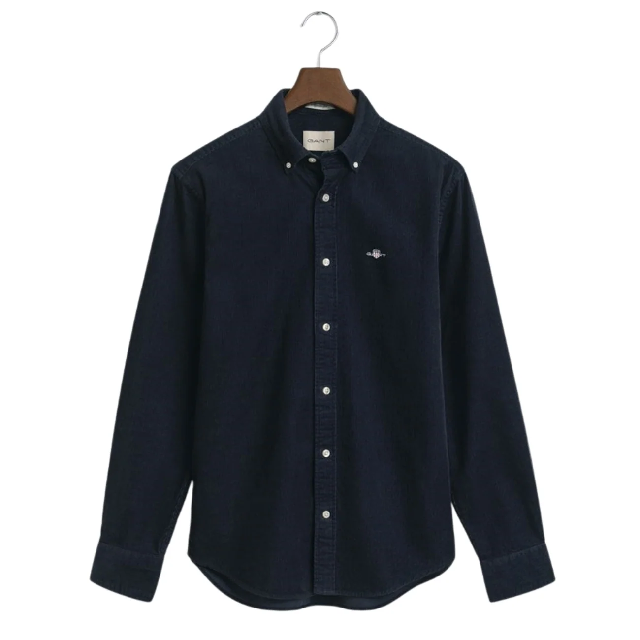 Gant Regular Fit Cotton Corduroy Shirt - Navy - XL