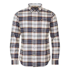 Barbour Portdown Tailored Checked Shirt - Beige - XL