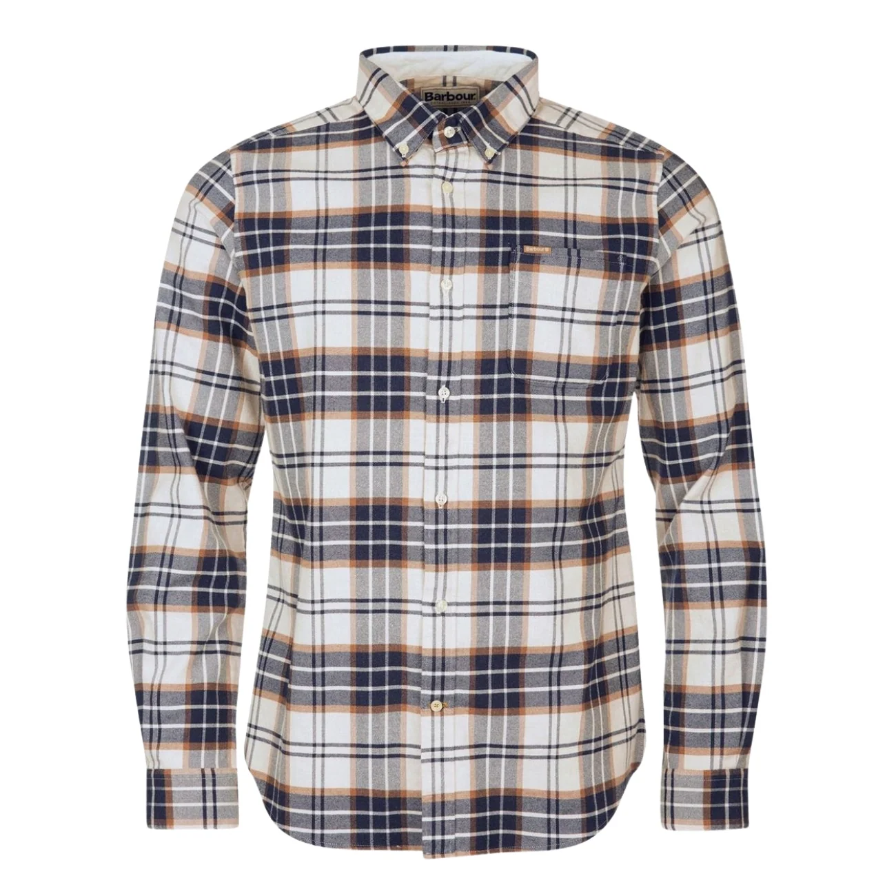Barbour Portdown Tailored Checked Shirt - Beige - XL