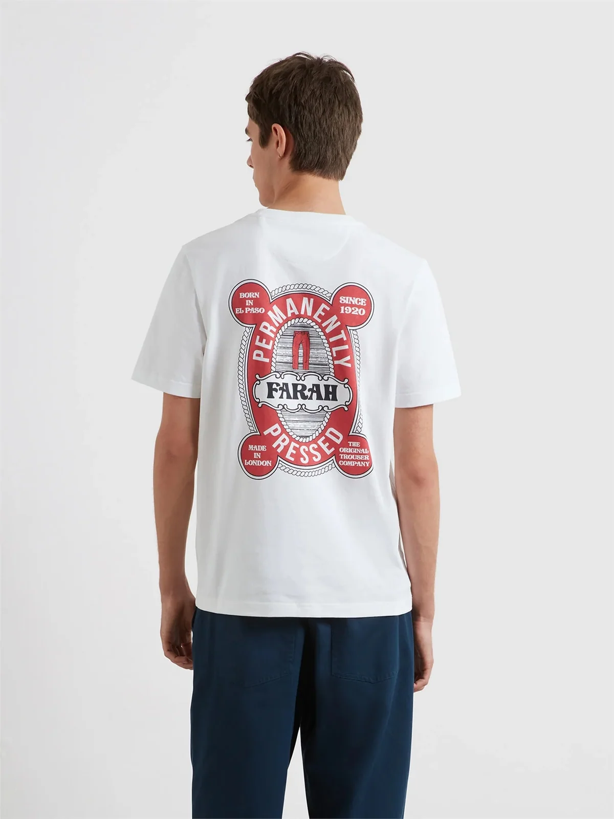 Farah Hawthorne Graphic T-Shirt - White - XL