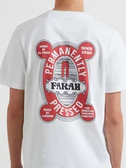 Farah Hawthorne Graphic T-Shirt - White - XL
