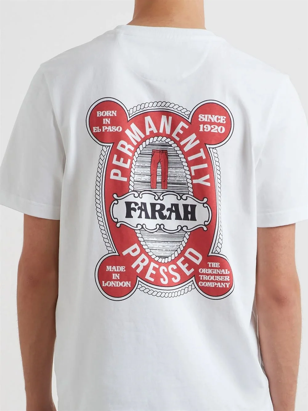 Farah Hawthorne Graphic T-Shirt - White - XL
