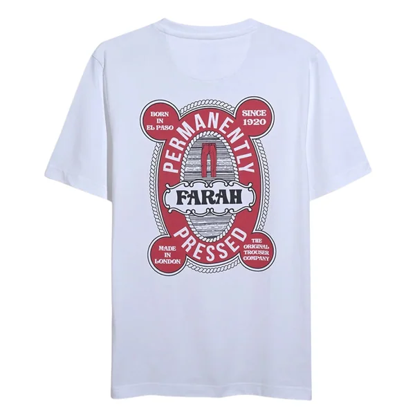 Farah Hawthorne Graphic T-Shirt - White - XL