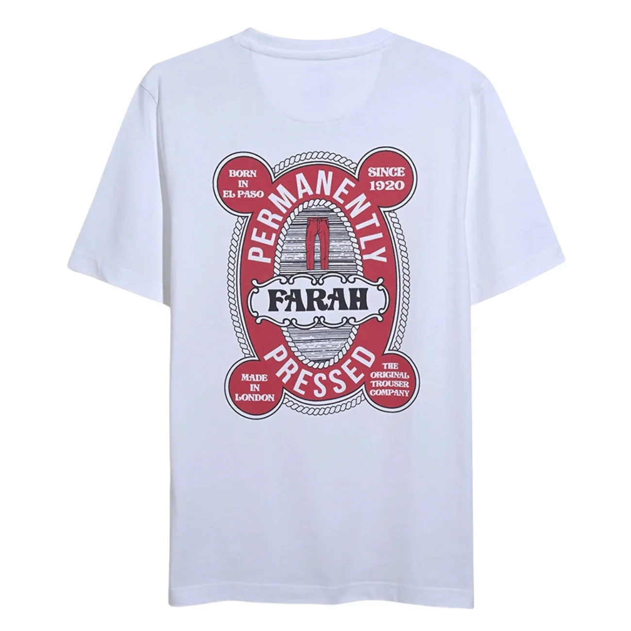 Farah Hawthorne Graphic T-Shirt - White - XL