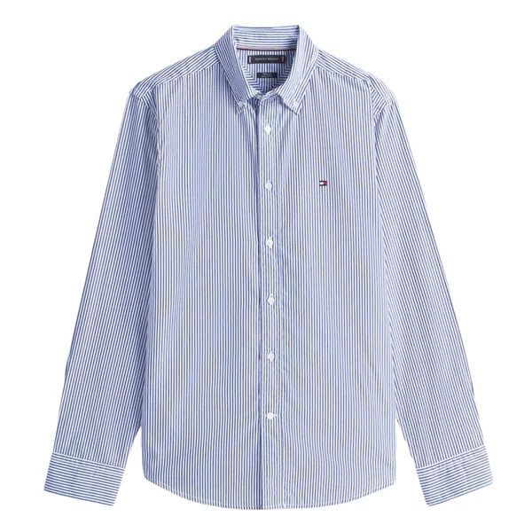 Tommy Hilfiger Core Flex Pop Classic Striped Shirt - Blue - L