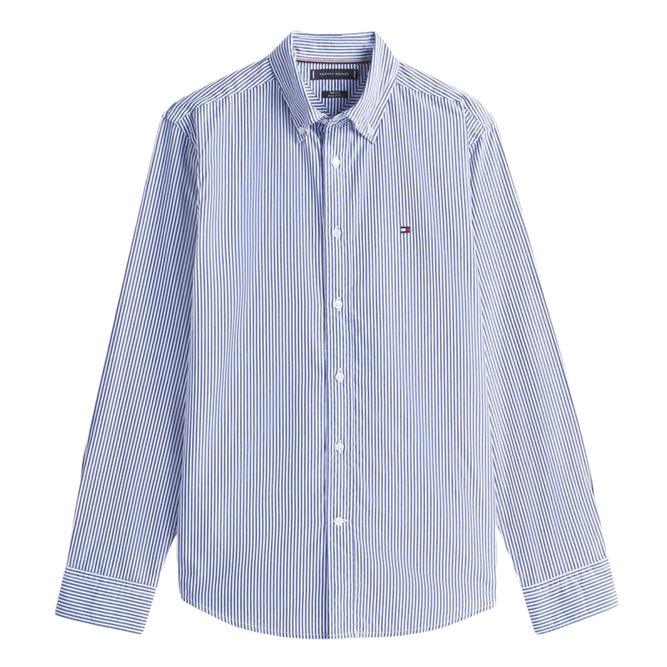 Tommy Hilfiger Core Flex Pop Classic Striped Shirt - Blue - L