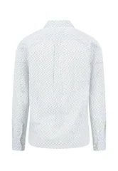 Fynch Hatton Cotton Combi Print Button Down Shirt - Green - XL