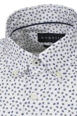 Bugatti Casual Satin Look Cotton Shirt - White - L