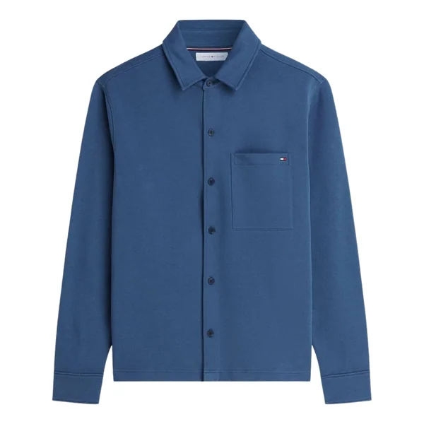 Tommy Hilfiger Essential Terry Overshirt - Blue - L