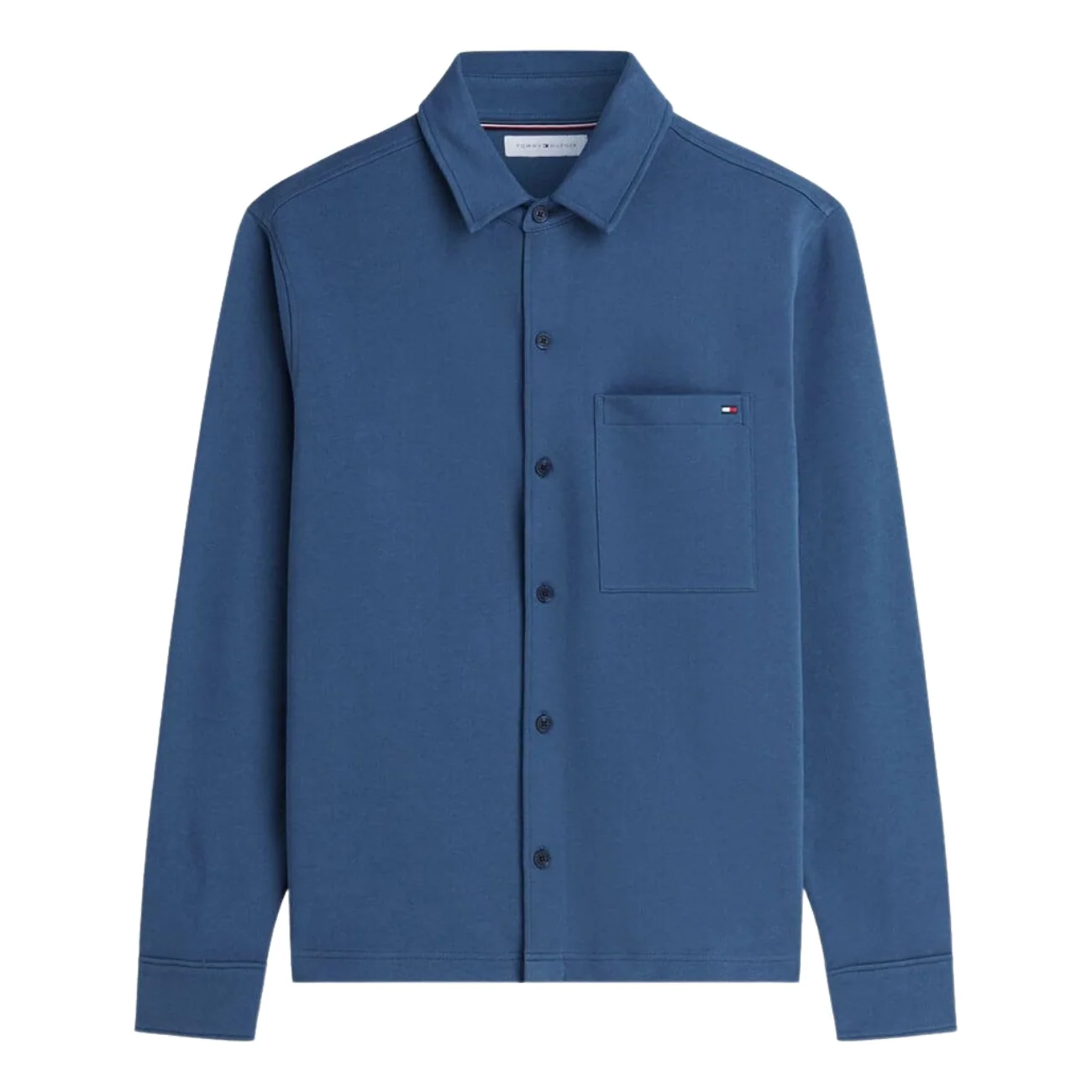 Tommy Hilfiger Essential Terry Overshirt - Blue - L