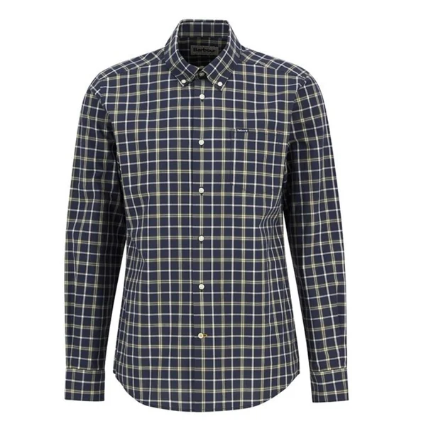 Barbour Bramham Checked Tailored Shirt - Navy - L